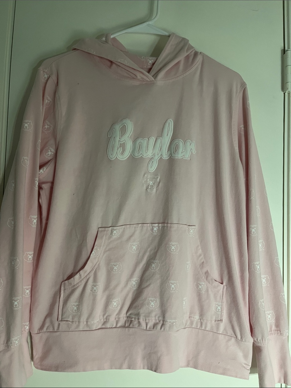 Baylor Women's Pink Hooded Sweatshirt - Collegiate Pullover